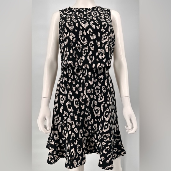 Banana Republic Open Back Leopard Print Dress - Picture 1 of 8